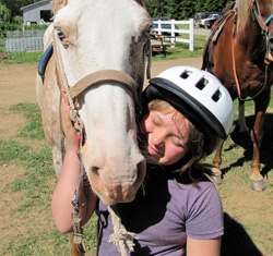 Girl with horse